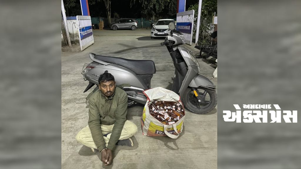 ગરૂડેશ્વર પાસે 69 હજારના મુદ્દામાલ સાથે દારૂની હેરાફેરી કરતો શખ્સ ઝડપાયો