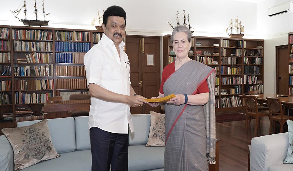 સોનિયા ગાંધીની તબિયત લથડી: સીએમ સ્ટાલિને પાઠવી શુભેચ્છા