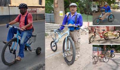 વડોદરાના ૭૪ વર્ષીય સાઇકલિંગના શોખીને જુદા જુદા પ્રકારની ૮ સાયકલ બનાવી