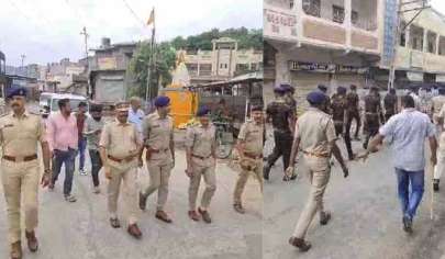 રાજુલાની પોલીસની આગેવાની હેઠળની ફ્લેગ માર્ચે શહેરમાં ડિમોલિશનનો માર્ગ મોકળો કર્યો