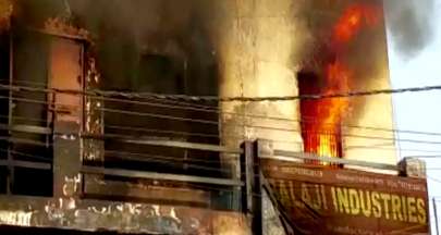 ઉત્તર પ્રદેશના સહારનપુરમાં લાકડાના વેરહાઉસ મિલમાં ભીષણ આગ લાગી