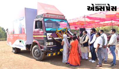 મોટા સુકાઆંબામાં વિકસિત ભારત સંકલ્પ યાત્રાનું ઉષ્માભેર સ્વાગત
