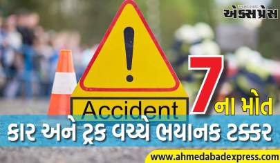 આંધ્રપ્રદેશ: એક કાર અને ટ્રક વચ્ચે ભયાનક ટક્કર, સાત લોકોના જીવ ગયા