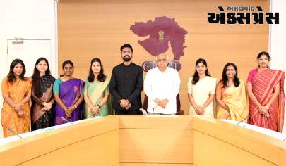 ગુજરાત કેડરમાં ફાળવાયેલા ૨૦૨૩ની બેચના ૮ પ્રોબેશનરી IAS મુખ્યમંત્રી શ્રી ભૂપેન્દ્ર પટેલની સૌજન્ય મુલાકાતે