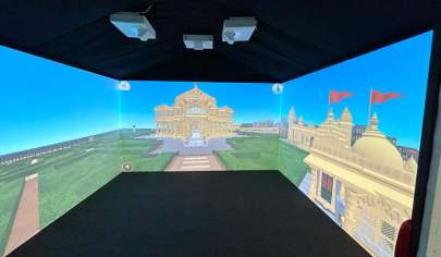 ગુજરાત સરકારે ગરવી ગુજરાત ખાતે સોમનાથ મંદિરની 3D ગુફા બનાવી