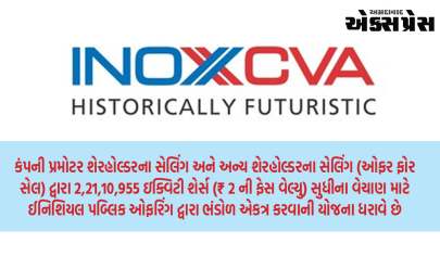 આઇનોક્સ ઈન્ડિયા લિમિટેડે સેબી સમક્ષ DRHP ફાઇલ કર્યું