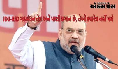 JDU-RJD ગઠબંધન તેલ અને પાણી જેવું છે, તેઓ ક્યારેય નહીં મળે : અમિત શાહ