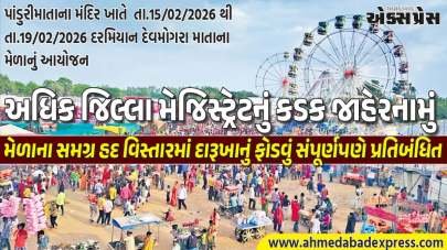 દેવમોગરાના મેળા હદ વિસ્તારમાં દારૂખાનું ફોડવા અથવા સળગી ઉઠે તેવી વસ્તુ આગમાં મુકવા પર પ્રતિબંધ ફરમાવતું જાહેરનામું