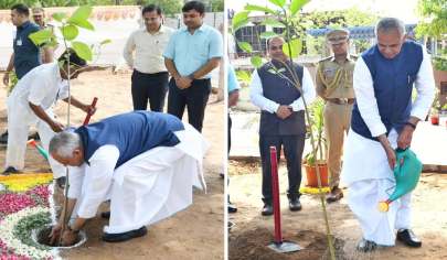 વિશ્વ પર્યાવરણ દિવસે રાજ્યપાલ આચાર્ય દેવવ્રતજીએ રાજભવનના પ્રવેશદ્વારે કદંબનું વૃક્ષ વાવ્યું