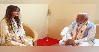PM મોદી તમિલનાડુમાં જર્મન સિંગર કેસાન્ડ્રા મેસ્પિટમેનને મળ્યા