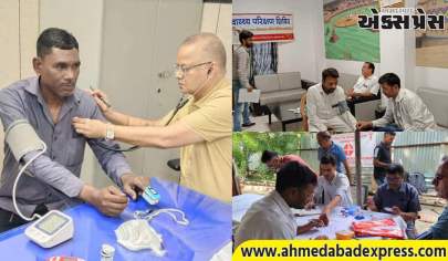 ગાંધીધામ અને સાબરમતી રેલ્વે સ્ટેશનો પર હેલ્થ ચેકઅપ કેમ્પનું સફળ આયોજન