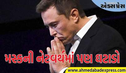 ટેસ્લાના શેરમાં તીવ્ર ઘટાડો, એલોન મસ્કની નેટવર્થમાં $12 બિલિયનનો ઘટાડો