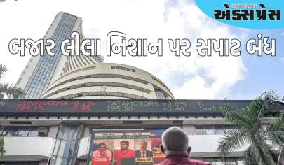 બજાર લીલા નિશાન પર સપાટ બંધ થયું, સેન્સેક્સ 106 અને નિફ્ટી 35 પોઈન્ટના વધારા સાથે બંધ